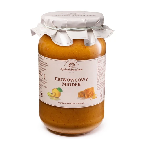 Miód wielokwiatowy z pigwowcem - Pigwowcowy miodek, Ogródek Dziadunia