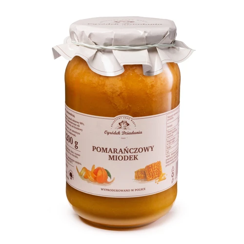 Miód wielokwiatowy z pomarańczą - Pomaranczowy miodek, Ogródek Dziadunia