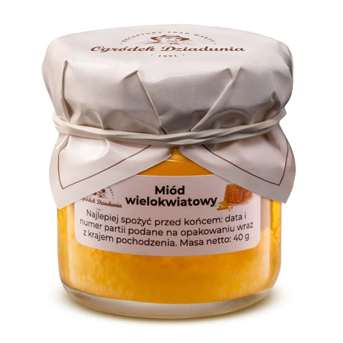 Miód wielokwiatowy, 40g, Ogródek Dziadunia