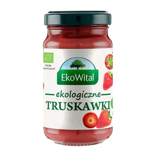 Mus truskawkowy bez dodatku cukru Bio, EkoWital