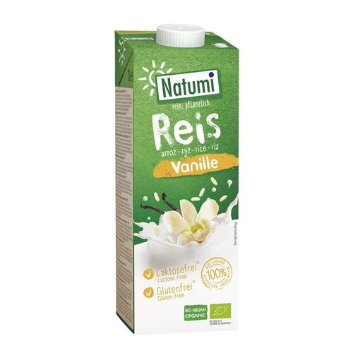 Napój ryżowo-waniliowy bez dodatku cukrów, bezglutenowy BIO