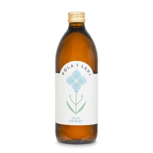 Olej lniany Bio tłoczony na zimno, 500 ml, Foodnest