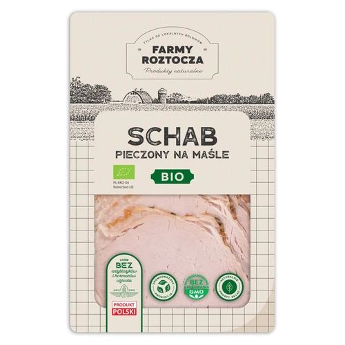 Schab pieczony na maśle w plastrach Bio, Farmy Roztocza