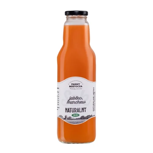 Sok jabłko marchew Bio, 750 ml, Farmy Roztocza
