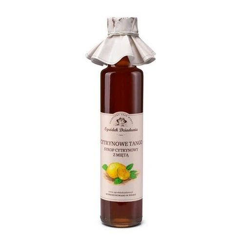 Syrop cytryna z miętą - Cytrynowe Tango, Ogródek Dziadunia