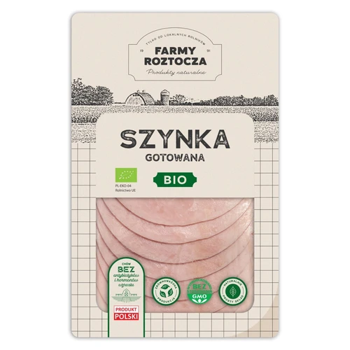 Szynka gotowana w plastrach Bio, Farmy Roztocza