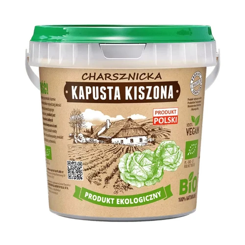 Kapusta kiszona ekologiczna w wiaderku z wentylem, Charsznickie Pola Natury