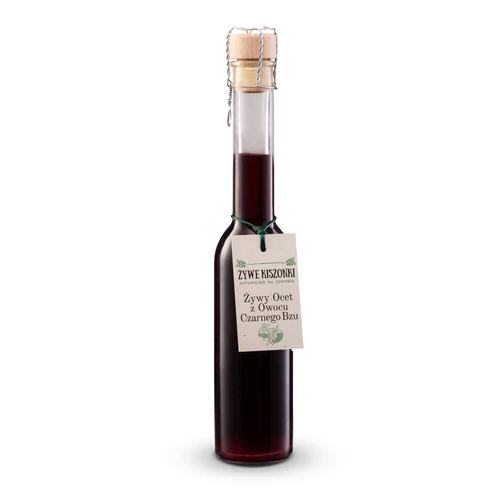 Żywy ocet z czarnego bzu, 200ml, Ogródek Dziadunia