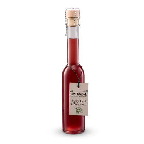 Żywy ocet żurawinowy, 500ml, Ogródek Dziadunia