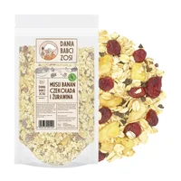 Musli banan, czekolada i żurawina, 1 kg, Dania Babci Zosi