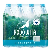 Woda mineralna niegazowana, zgrzewka 12 x 600 ml, Rodowita z Roztocza