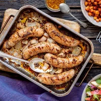 Kiełbasa biała surowa z szynki Bio, 400 g, Farmy Roztocza