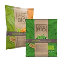 Zestaw mrożonek: marchewka z groszkiem, fasolka szparagowa, 900 g, 2beBIO