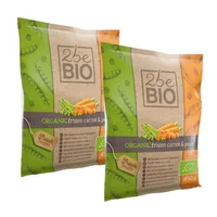 Marchew z groszkiem Bio, 2 opakowania x 450 g, 2beBIO