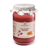 Miód wielokwiatowy z maliną - Malinowy miodek, Ogródek Dziadunia