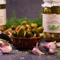 Ogórki czosnkowo-koperkowe, Ogródek Dziadunia