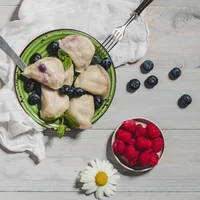 Pierogi z jagodami Bio, 400 g, Farmy Roztocza