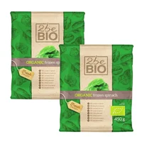 Szpinak mrożony Bio, 2 opakowania x 450 g, 2beBIO