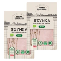 Szynka pieczona na maśle w plastrach Bio 200g, Farmy Roztocza