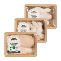 Zestaw mięsa drobiowego: filet z piersi kurczaka, skrzydełka z kurczaka, podudzia z kurczaka, Farmy Roztocza