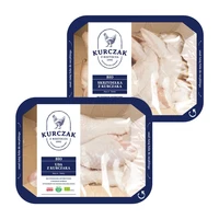 Zestaw mięsa Bio: uda z kurczaka, skrzydełka z kurczaka, Kurczak z Roztocza