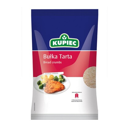 Bułka tarta, foliowe opakowanie, Kupiec