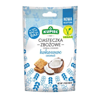 Ciasteczka zbożowe kokosowe, Kupiec