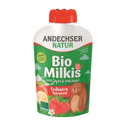 Deser jogurtowy truskawka - banan Bio, Andechser Natur