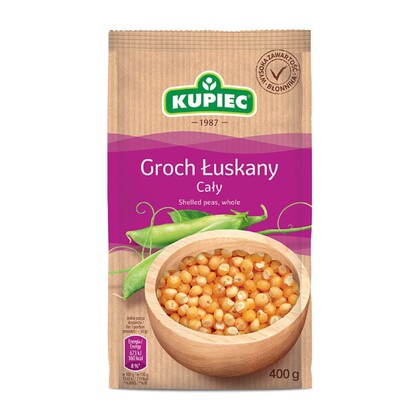Groch łuskany cały, Kupiec  
