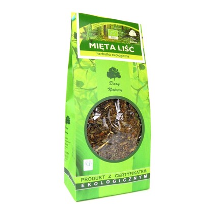 Herbatka liść mięty Bio, 100g, Dary Natury 