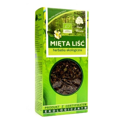 Herbatka liść mięty Bio, 25g, Dary Natury 