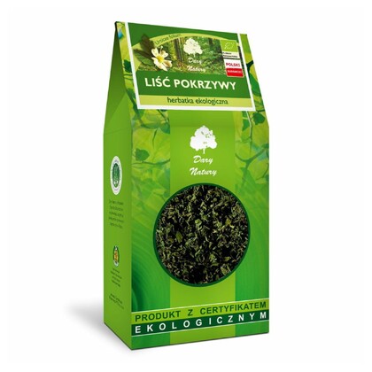 Herbatka liść pokrzywy Bio, 80g, Dary Natury 