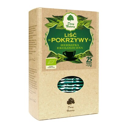 Herbatka liść pokrzywy Bio, saszetki, Dary Natury