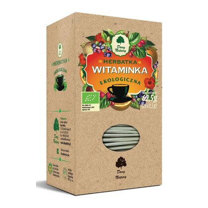 Herbatka witaminka Bio, saszetki, Dary Natury