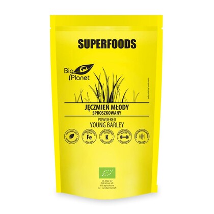 Jęczmień młody sproszkowany Bio, 100g, Bio Planet
