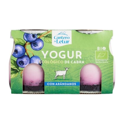 Jogurt kozi z jagodami Bio, 2 x 125g, Cantero de Letur