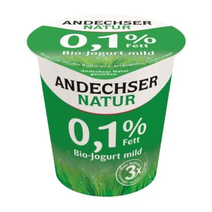 Jogurt naturalny 0,1% tł. Bio, Andechser Natur