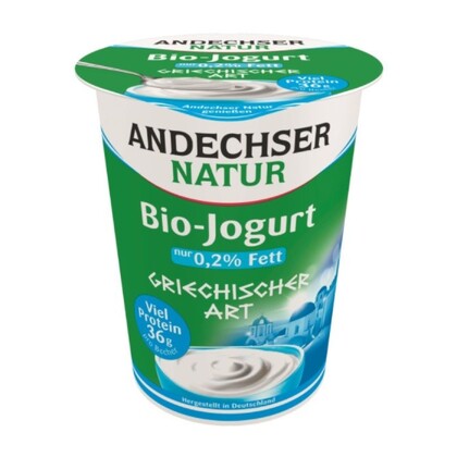 Jogurt typu greckiego 0,2% tł. Bio, Andechser Natur