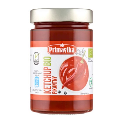 Ketchup pikantny bezglutenowy Bio, Primavika