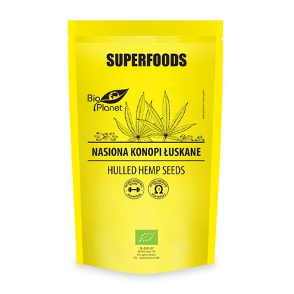 Nasiona konopi łuskane Bio, 200g, Bio Planet