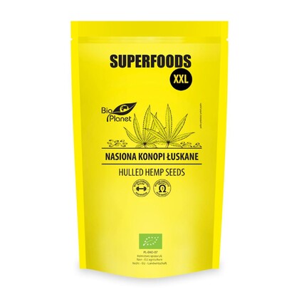 Nasiona konopi łuskane Bio, 600g, Bio Planet