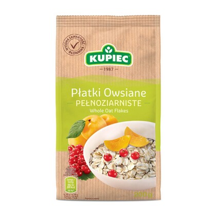 Płatki owsiane pełnoziarniste, Kupiec