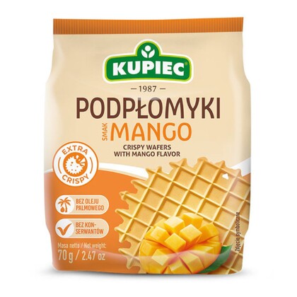 Podpłomyki o smaku mango, Kupiec