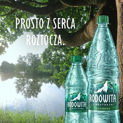 Woda mineralna gazowana 0,6l, Rodowita z Roztocza