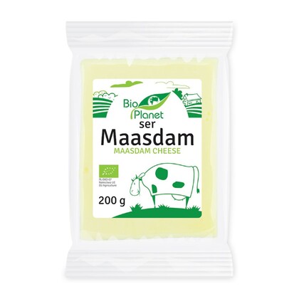 Ser Maasdam w plastrach Bio, 200g, Bio Planet