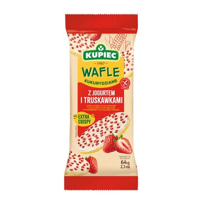 Wafle kukurydziane z jogurtem i truskawkami, Kupiec