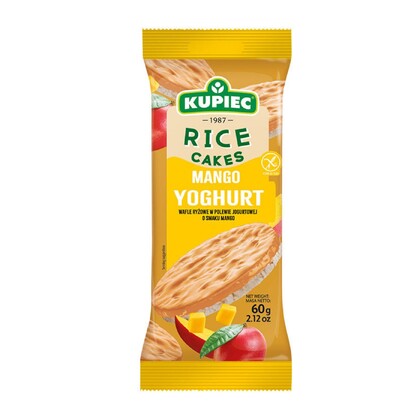 Wafle ryżowe w polewie jogurtowej o smaku mango, Kupiec