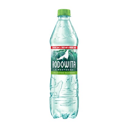 Woda mineralna delikatnie gazowana 0,6l, Rodowita z Roztocza