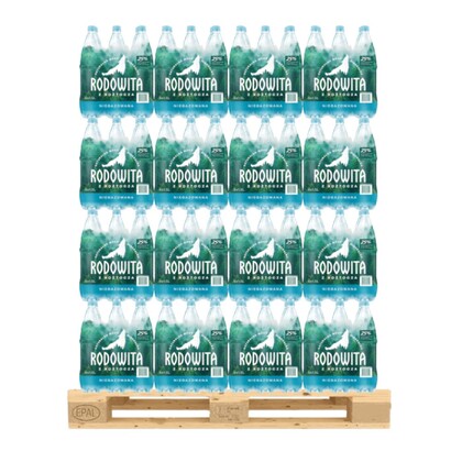 Woda mineralna niegazowana, 1,5l, paleta 456 szt., Rodowita z Roztocza