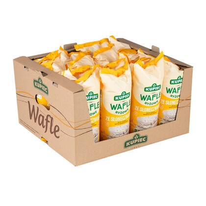 Zestaw 16 szt. wafle ryżowe ze słonecznikiem, Kupiec